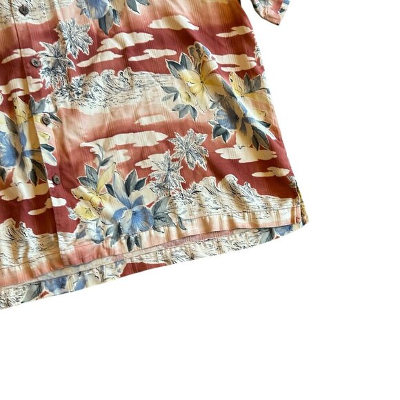 Tommy Bahama 100% Silk Tropical Print Button-Down Shirt Short Sleeve Size 2XL - Picture 6 of 12